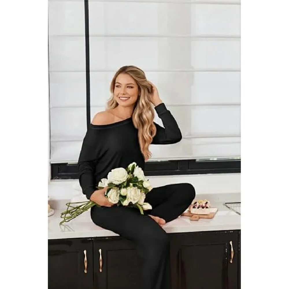 Women's 2-Pack Long Sleeve Pajama Set with Pockets, Soft Loungewear S-XXL
